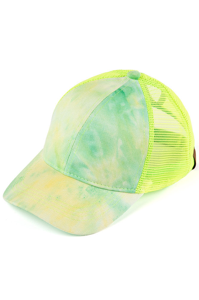 C.C. Beanie: Tie Dye Baseball PonyCap