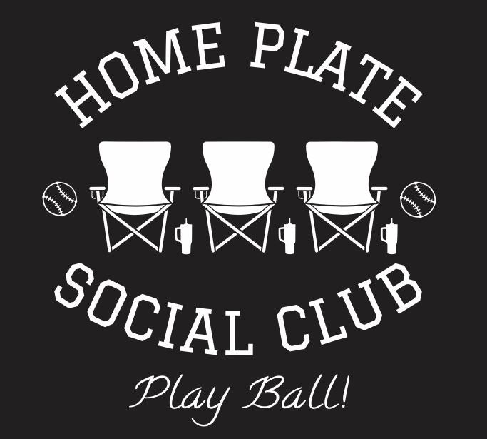 Home Plate Social Club- Short Sleeve Basic Tee- Choice of Color
