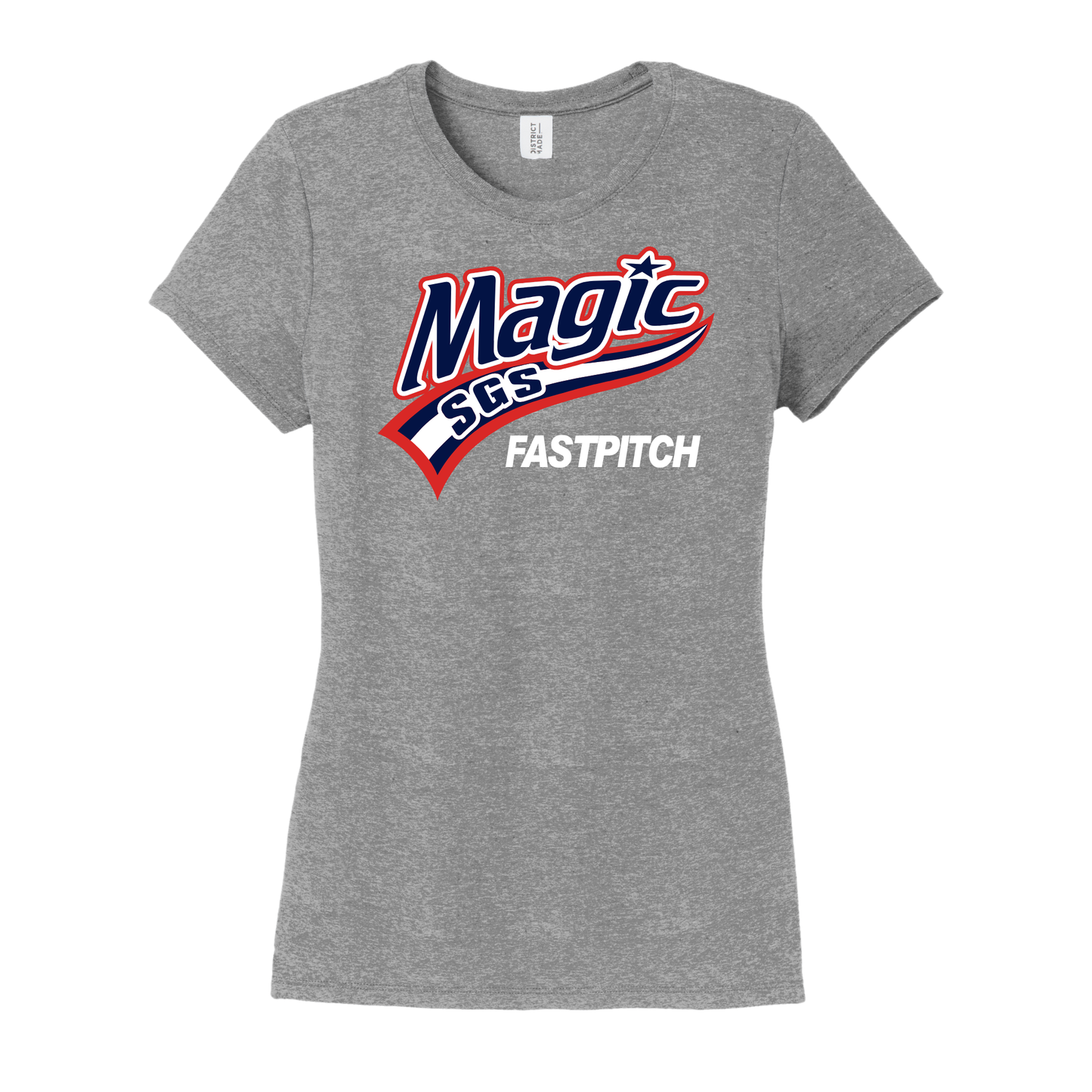 Magic Fastpitch Short Sleeve Soft Triblend Tee LADIES (DM130L)