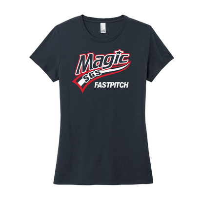 Magic Fastpitch Short Sleeve Soft Triblend Tee LADIES (DM130L)