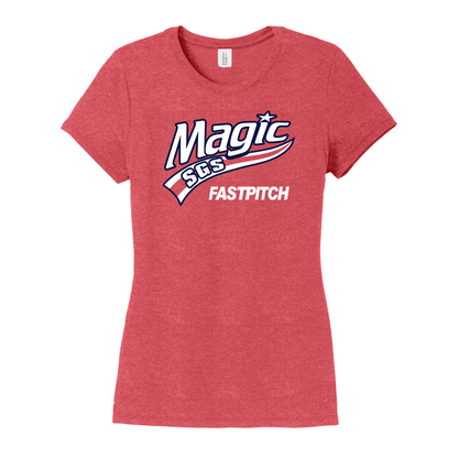 Magic Fastpitch Short Sleeve Soft Triblend Tee LADIES (DM130L)