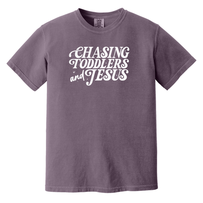 Chasing Toddlers & Jesus Shirt, Mom Shirt, Faith Shirt, Jesus Shirt
