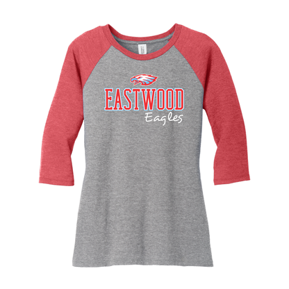 Eastwood (EWAS-05) Design on District Women’s Perfect Tri 3/4-Sleeve Raglan (DM136L)