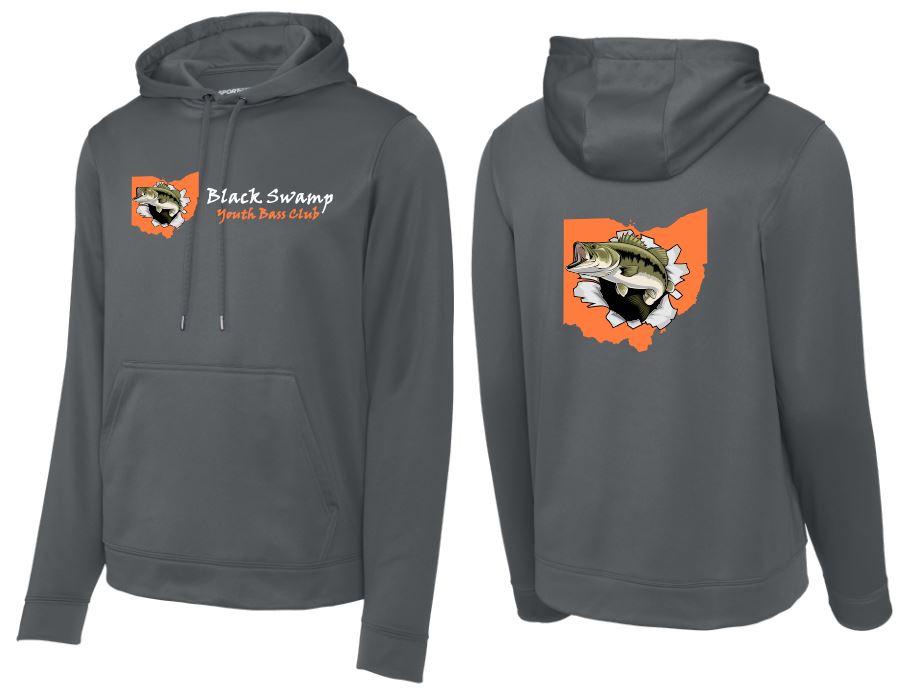 Black Swamp Youth Fishing Club Sport-Tek® Youth Sport-Wick® Fleece Hooded Pullover (F244/YST244)