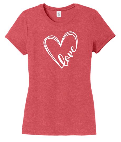 Love Heart Shirt, Valentine's Day Shirt, Women's Shirt, Kids Shirt
