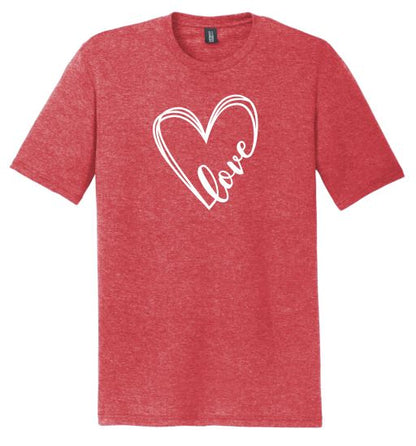 Love Heart Shirt, Valentine's Day Shirt, Women's Shirt, Kids Shirt