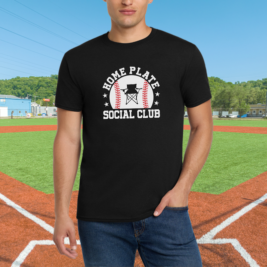 Home Plate Social Club Shirt, Baseball Shirt, Softball Shirt, Spring Sports Shirt, Home Plate Shirt