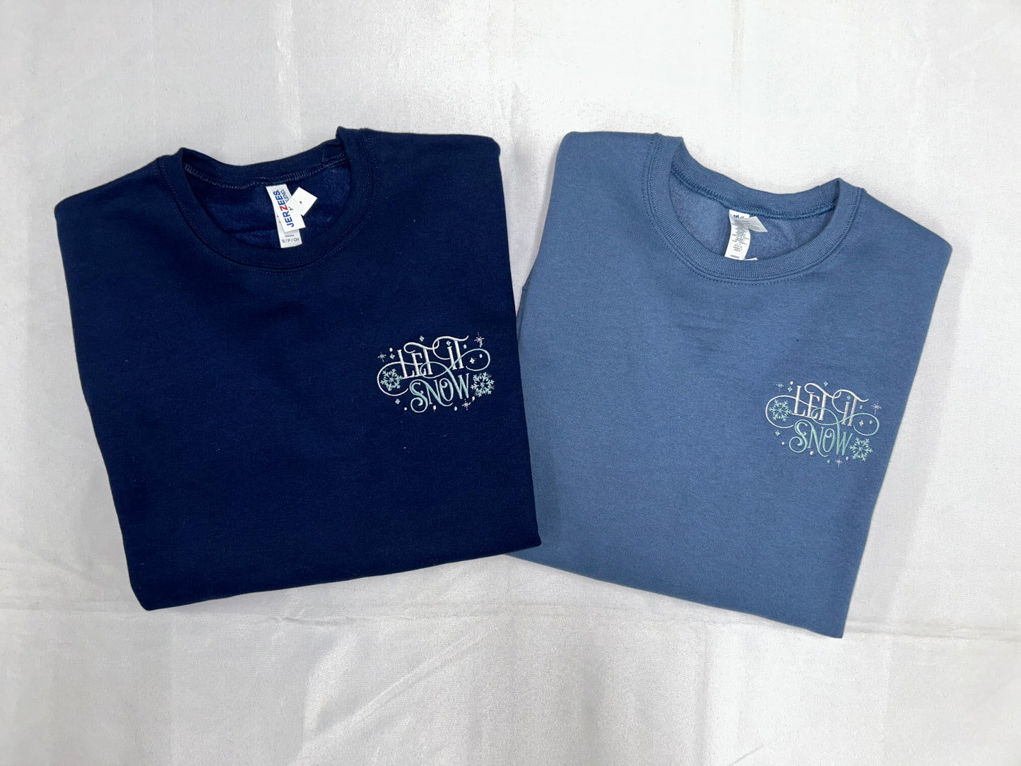 Festive Embroidered Crewneck (ready to ship)