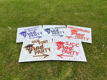 Local Schools Graduation Party Signs