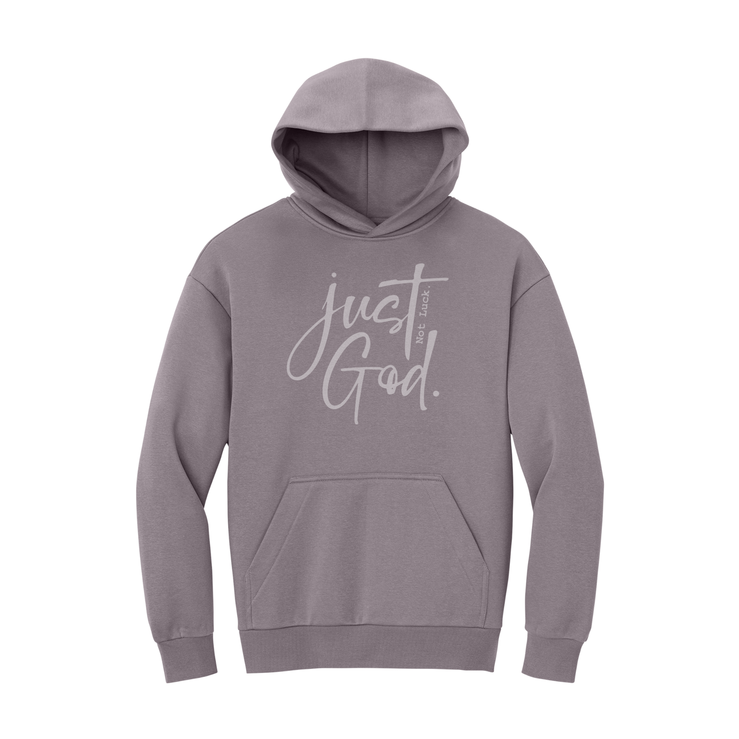 Just God. Not Luck. Sweatshirt, Christian Sweatshirt, Christian Hoodie, Christian Hooded Sweatshirt, Christian Crewneck Sweatshirt, Faith Sweatshirt