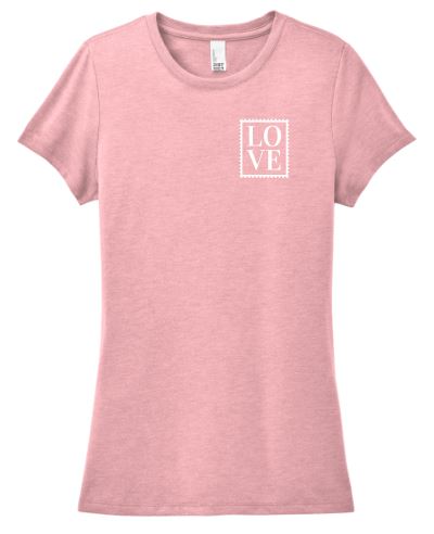 Love Stamp Shirt, Valentine's Day Shirt, Women's Shirt, Girls Shirt