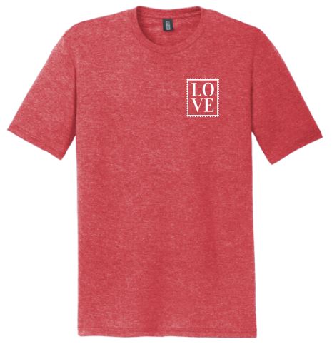Love Stamp Shirt, Valentine's Day Shirt, Women's Shirt, Girls Shirt
