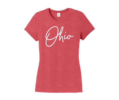 Ohio Shirt, Ohio Script Shirt, Women's Shirt (DM130L)
