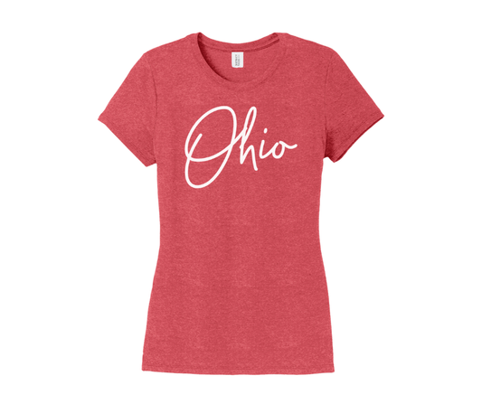 Ohio Shirt, Ohio Script Shirt, Women's Shirt (DM130L)