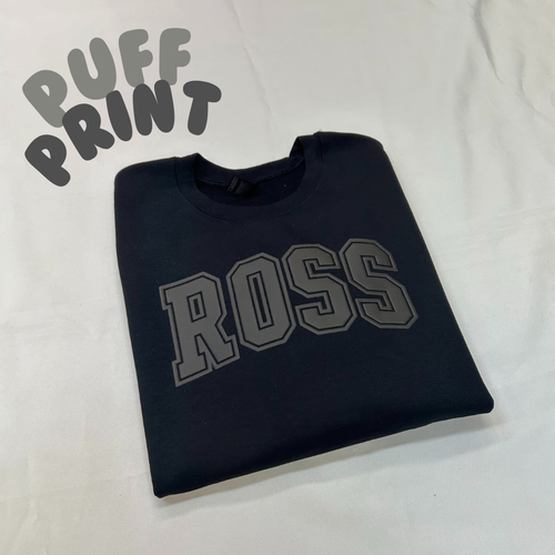 Fremont Ross Little Giants Puff Crewneck