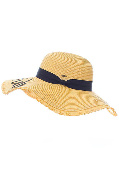 C.C BEANIE SUN HAT-ST-2025 WITH FRINGE