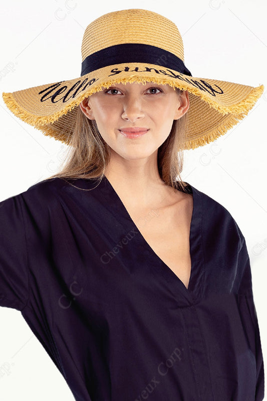 C.C BEANIE SUN HAT-ST-2025 WITH FRINGE