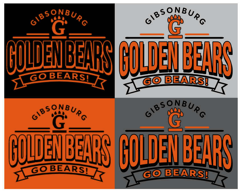 Gibsonburg (GBAS-16) Design on Optional Apparel