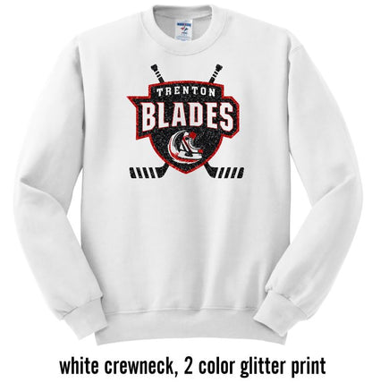 Trenton Blades Crewneck or Hooded Sweatshirt in Glitter
