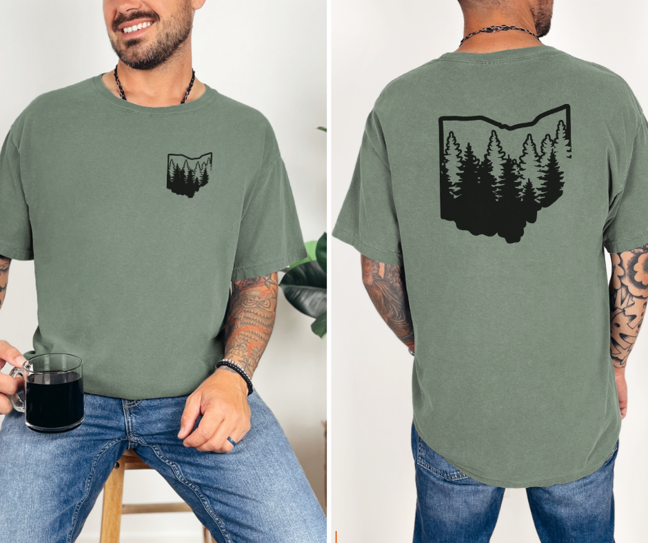 Ohio Woods Shirt, Ohio Tree Shirt, Forest Shirt, Ohio Shirt (1717)