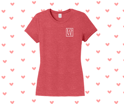 Love Stamp Shirt, Valentine's Day Shirt, Women's Shirt, Girls Shirt
