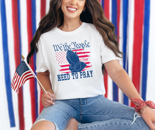 We the People Need to Pray Shirt, Patriotic Shirt, USA Shirt (29M)