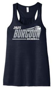 Burgoon Baseball Ladies Flowy Racerback Tank (8800)
