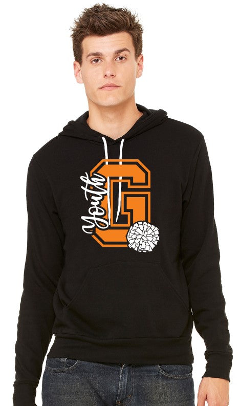 Gibsonburg Youth Cheer Unisex Sponge Fleece Pullover Hooded Sweatshirt (3719)