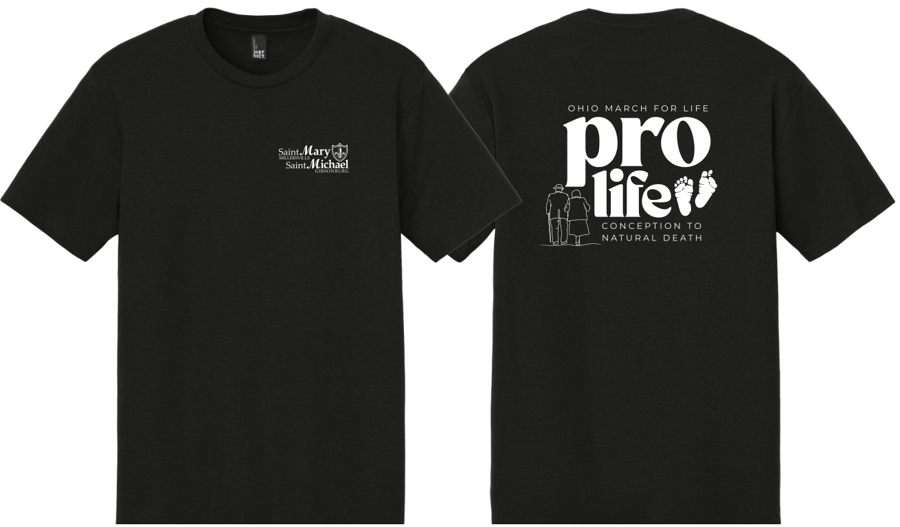 St. Mary & St. Michael Ohio March for Life Triblend T-Shirt (DM130)