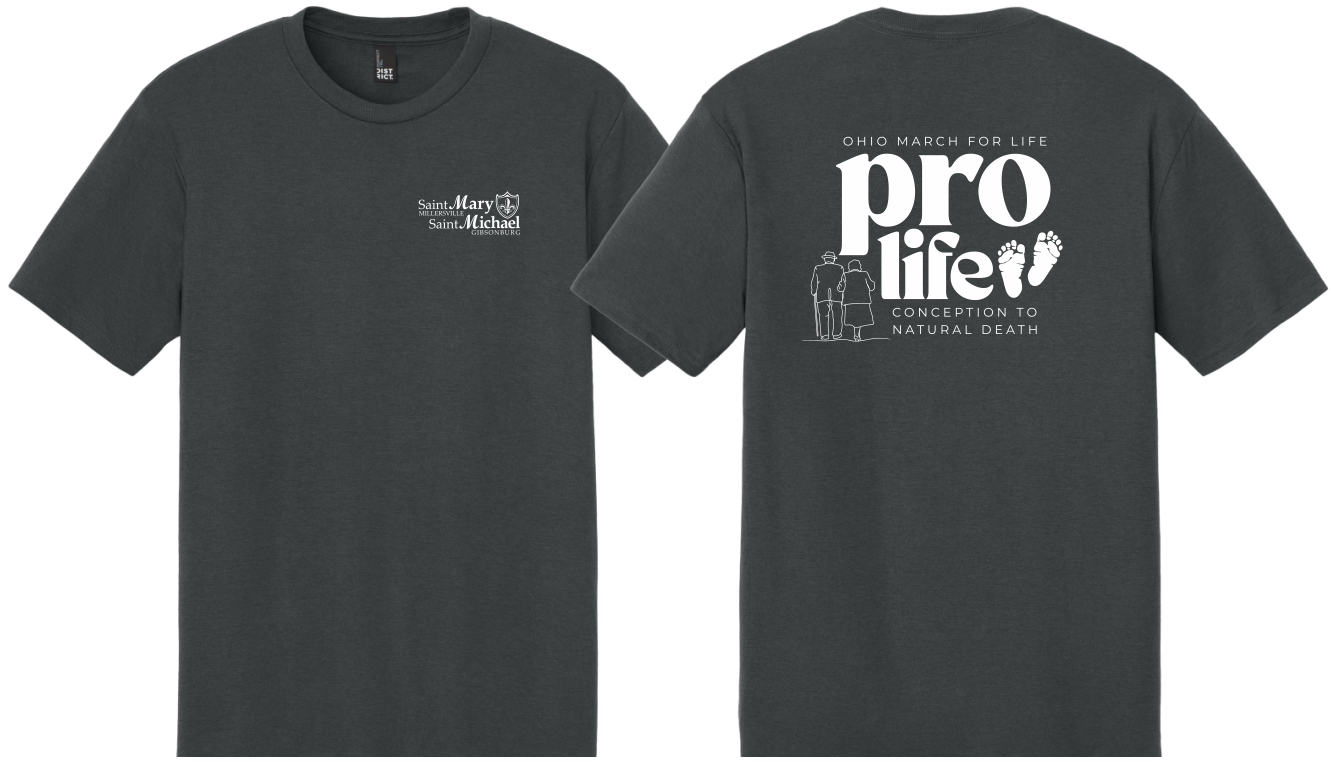 St. Mary & St. Michael Ohio March for Life Triblend T-Shirt (DM130)