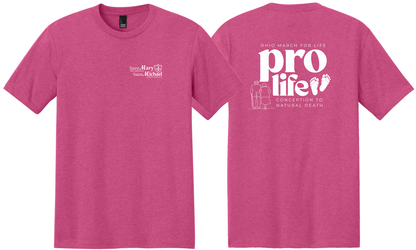 St. Mary & St. Michael Ohio March for Life Triblend T-Shirt (DM130)