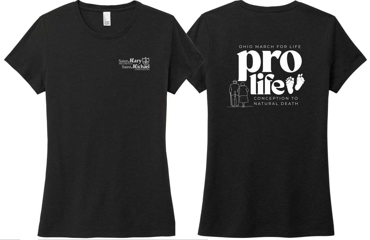 St. Mary & St. Michael Ohio March for Life Ladies Triblend T-Shirt (DM130L)