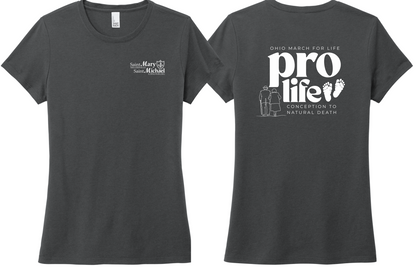 St. Mary & St. Michael Ohio March for Life Ladies Triblend T-Shirt (DM130L)