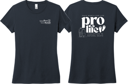 St. Mary & St. Michael Ohio March for Life Ladies Triblend T-Shirt (DM130L)