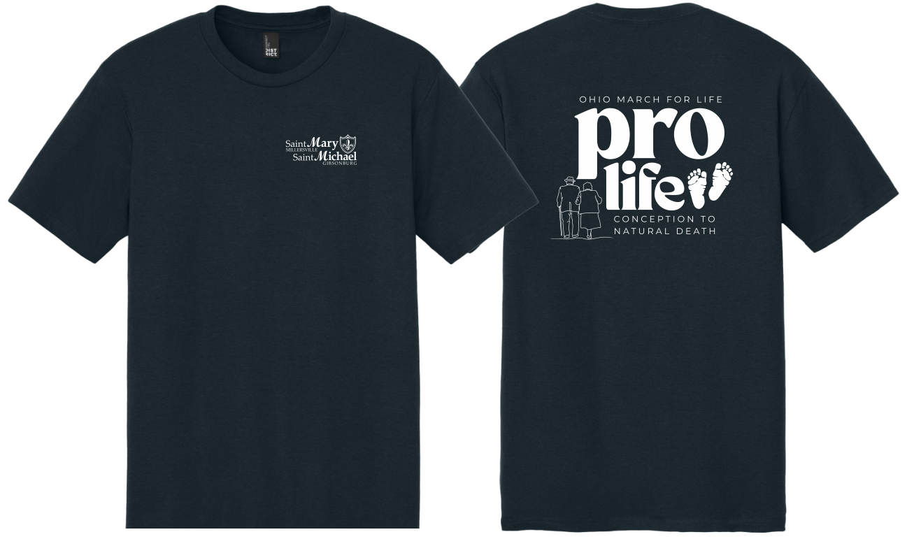 St. Mary & St. Michael Ohio March for Life Triblend T-Shirt (DM130)