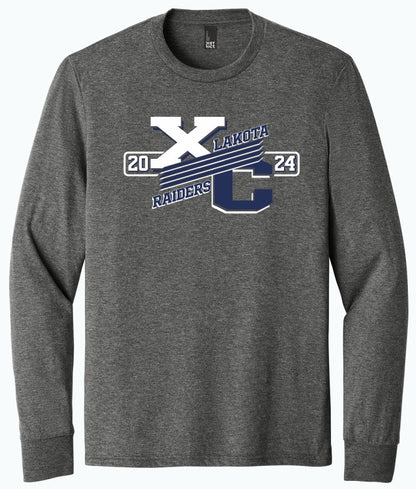 2024 Lakota Cross Country Soft Triblend Long Sleeve Tee (DM132/DT132Y) grey frost