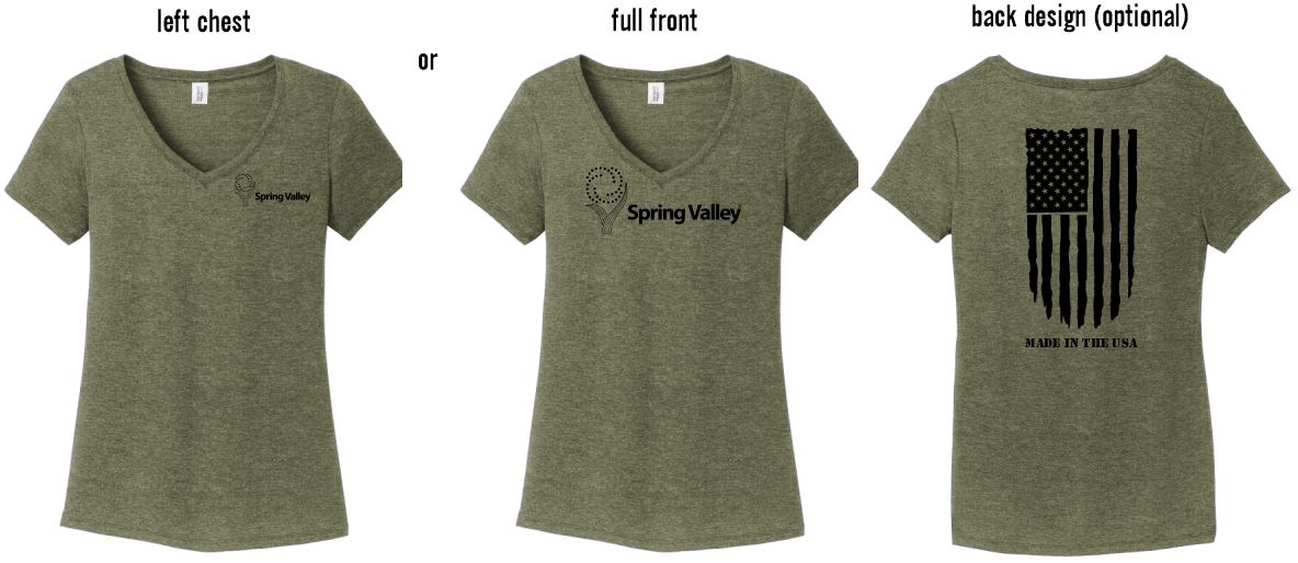 Spring Valley Triblend Tee- Military Green Heather