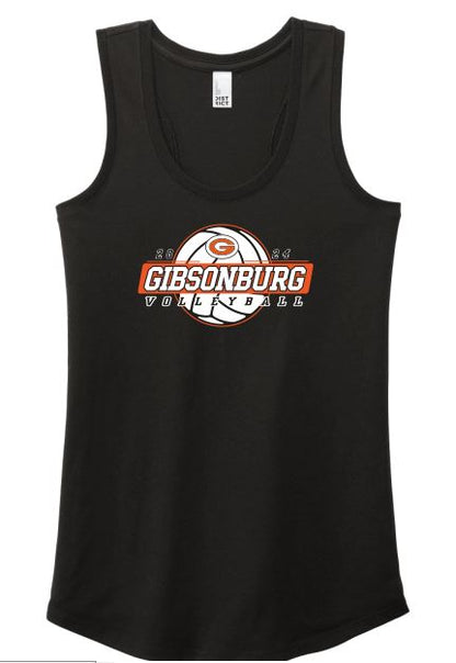 2024 Gibsonburg Volleyball Tri-Blend Racerback Tank Top (DM138L) DESIGN 1