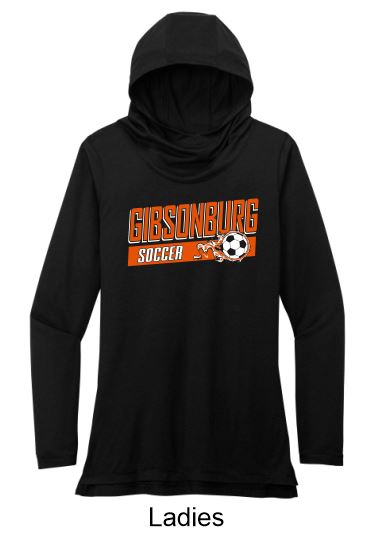 2025 Gibsonburg Soccer Sport-Tek ® Unisex or Ladies PosiCharge ® Tri-Blend Wicking Long Sleeve Hoodie (ST406/LST406)