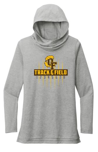 2025 Old Fort Track Men's and Women's PosiCharge ® Tri-Blend Wicking Lightweight Long Sleeve Hoodie (ST406/LST406)