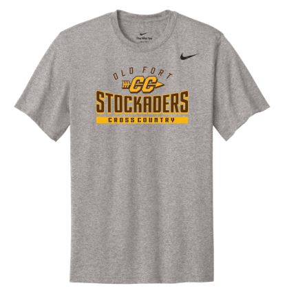 Old Fort Cross Country Fanwear 2024 Nike Team rLegend Tee Unisex, Youth and Ladies (DV7299) UCM