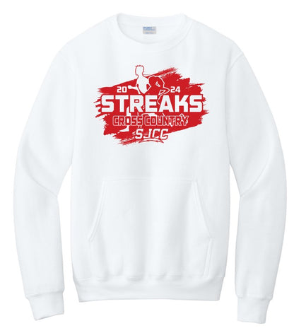 SJCC Cross Country 2024 Port & Company® Core Fleece Crewneck Pocket Sweatshirt (PC78PKT)