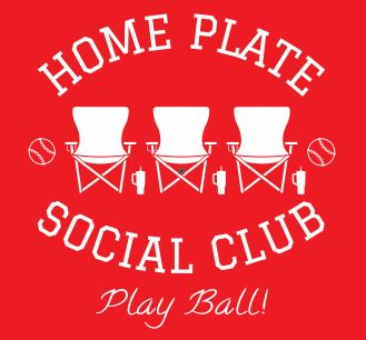 Home Plate Social Club- Short Sleeve Basic Tee- Choice of Color