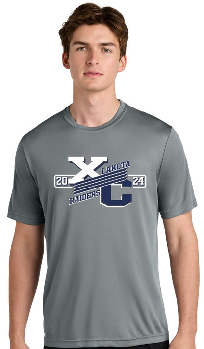 2024 Lakota Cross Country Polyester Short Sleeve & Long Sleeve Tees (ST350) grey concrete