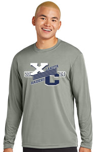 2024 Lakota Cross Country Polyester Short Sleeve & Long Sleeve Tees (ST350) grey concrete