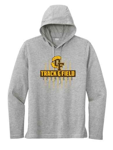 2025 Old Fort Track Men's and Women's PosiCharge ® Tri-Blend Wicking Lightweight Long Sleeve Hoodie (ST406/LST406)