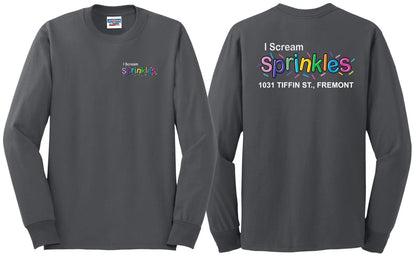 I Scream Sprinkles Long Sleeve T-Shirt- Adult Only