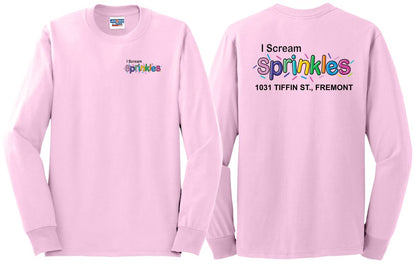 I Scream Sprinkles Long Sleeve T-Shirt- Adult Only
