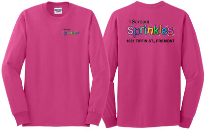 I Scream Sprinkles Long Sleeve T-Shirt- Adult Only