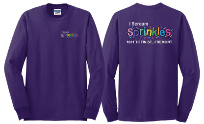 I Scream Sprinkles Long Sleeve T-Shirt- Adult Only